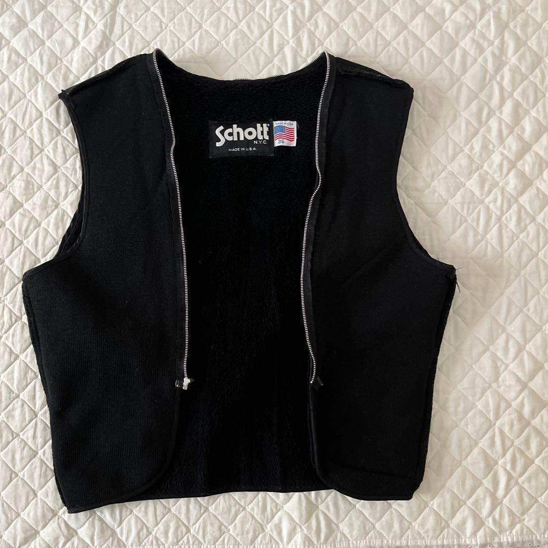Schott《定番》シングルブラックライダースジャケット サイズ36