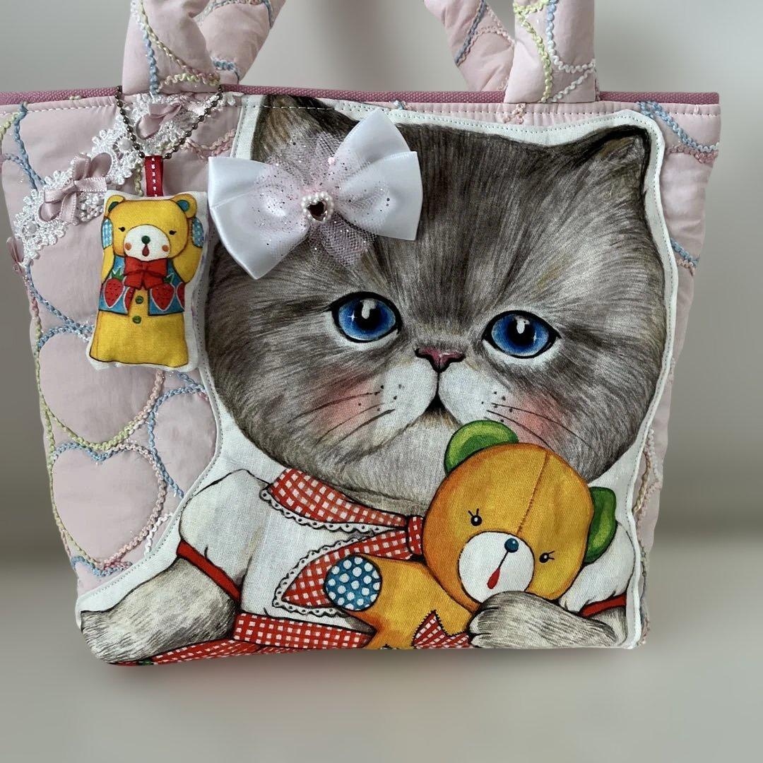 ルミちゃん キルト生地トートバッグ ハンドメイド コヤンイサムチョン