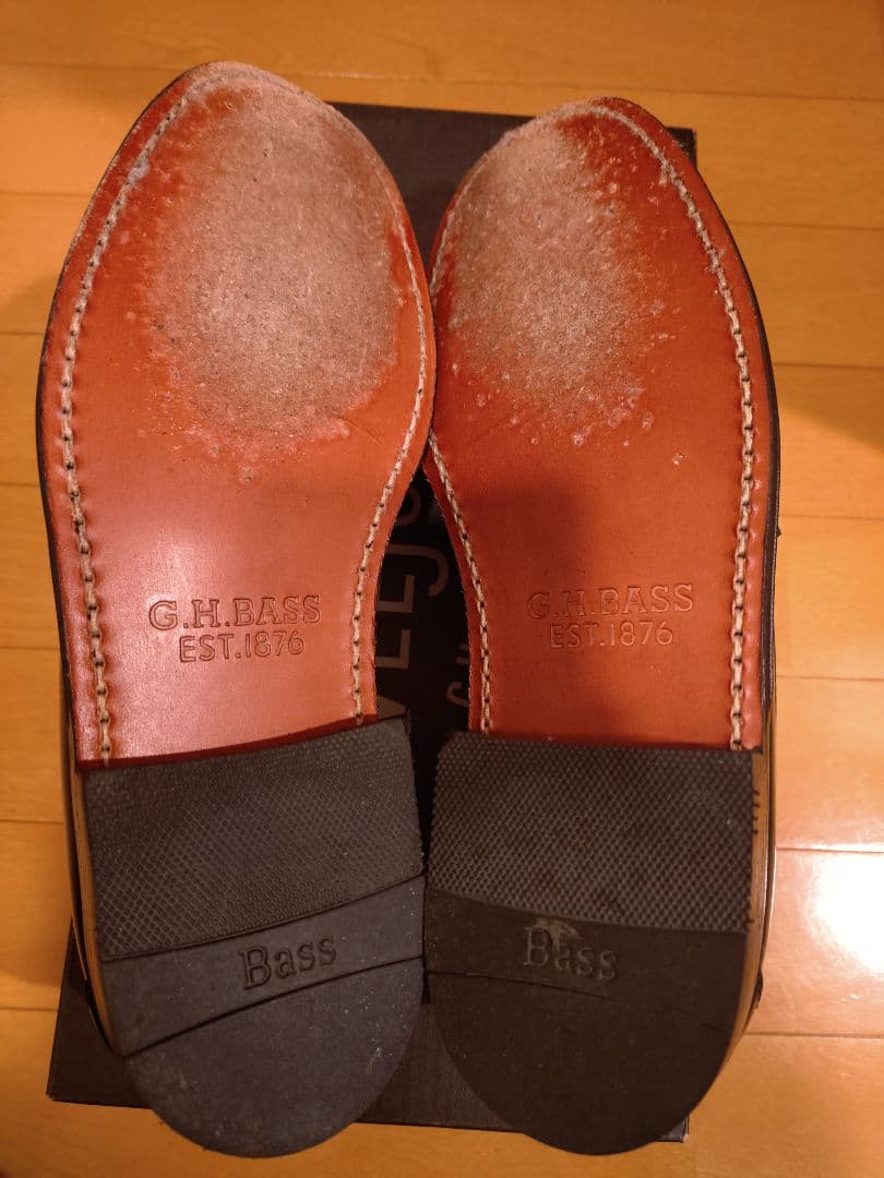 【24.0cm】G.H. Bass Weejuns ローファー ダークグリーン