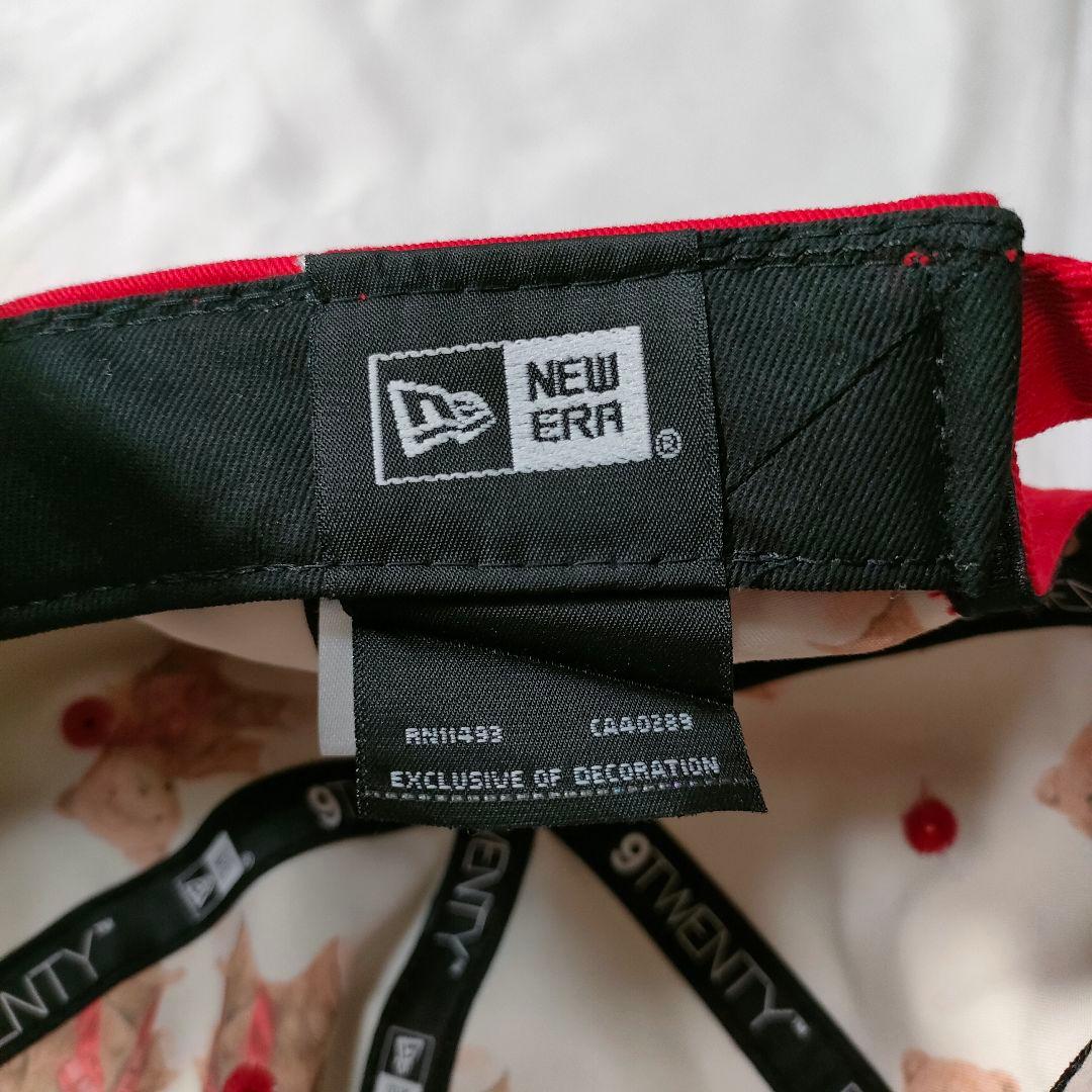 希少 ピンクハウス×ニューエラ 920 テディベア 刺繍 パッチ 赤 - メルカリ