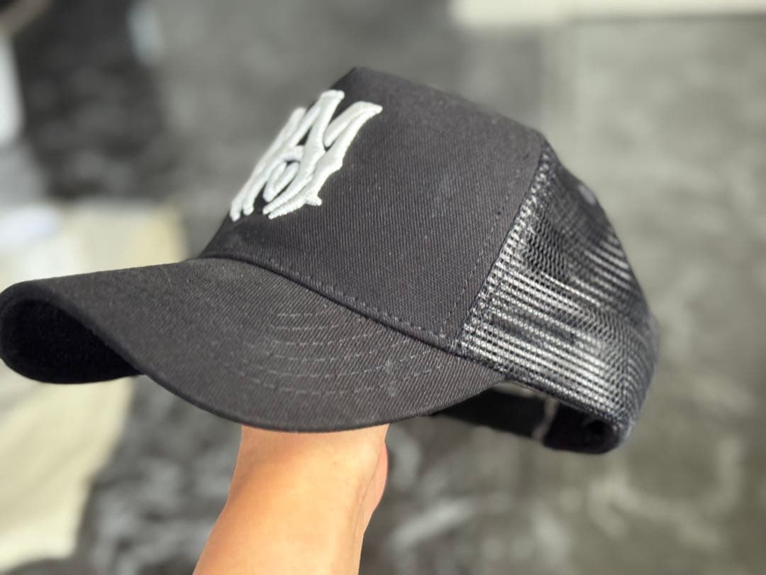 AMIRI 黒 メッシュキャップ - メルカリ