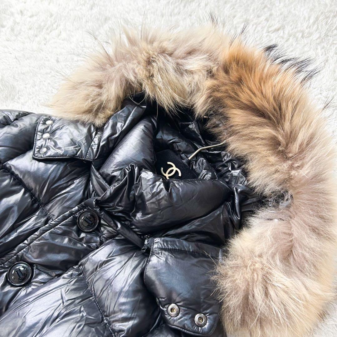 極美品 TATRAS タトラス ダウンコート アコーニト ラクーンファー付