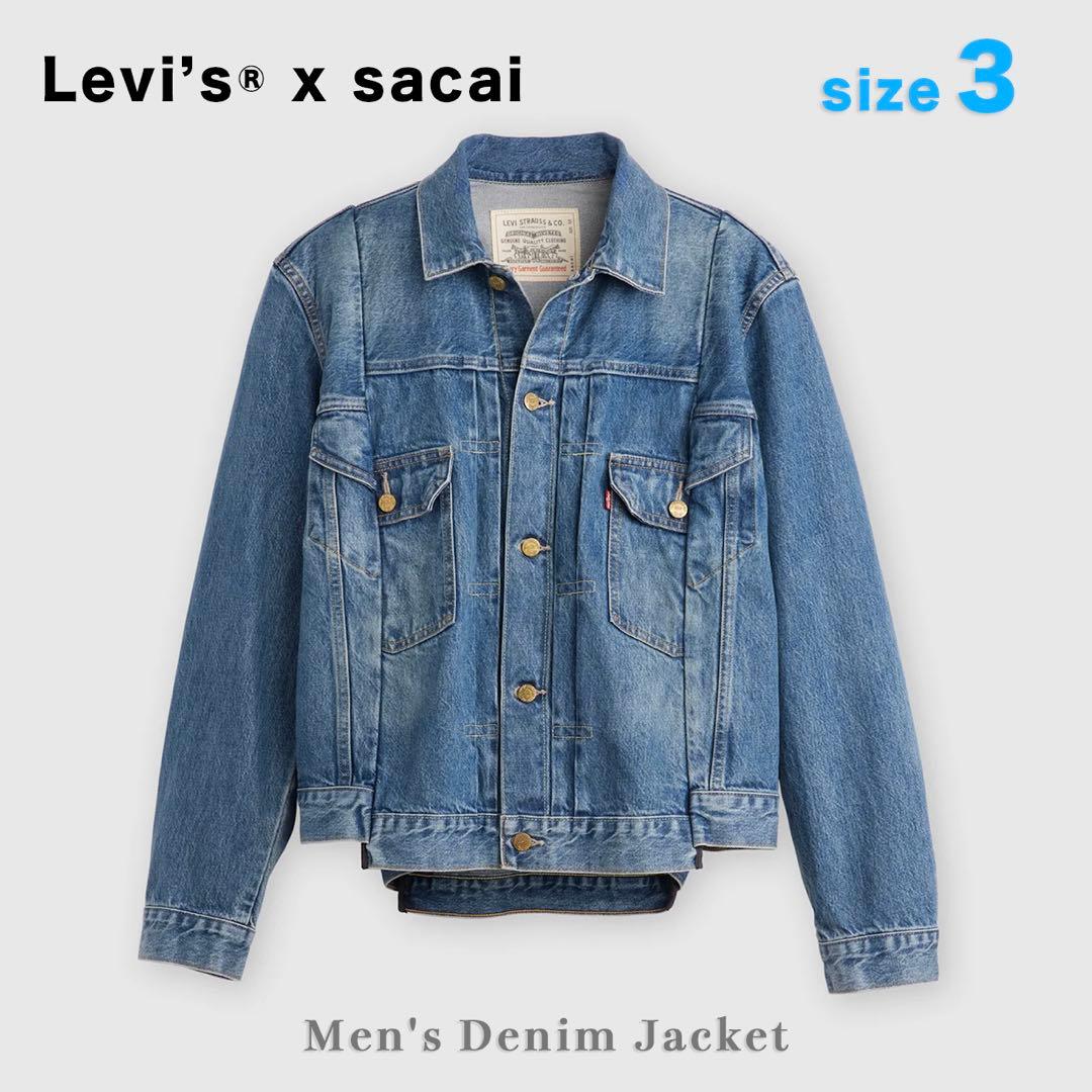新品sacai Levi's サカイリーバイス デニムジャケット 3 Lサイズ