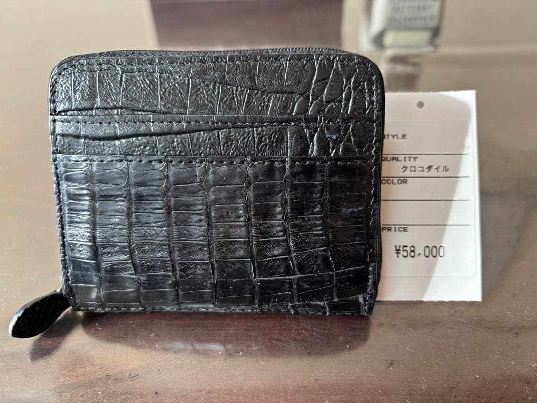 高級クロコダイルレザー ブラックケースカード小銭入れ定価5.8万 7b004c0def0f889c10285d8cdc3c0f