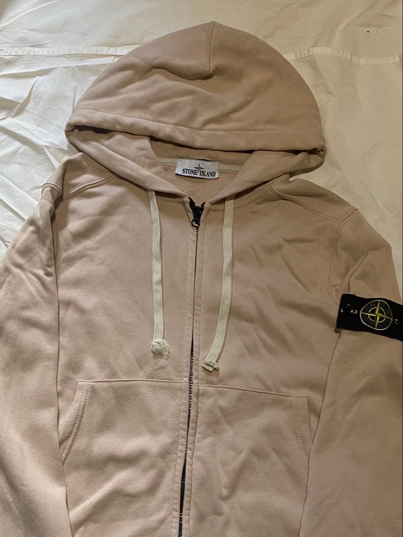 ARCHIVE STONE ISLAND ZIP FOODY BEIGE
