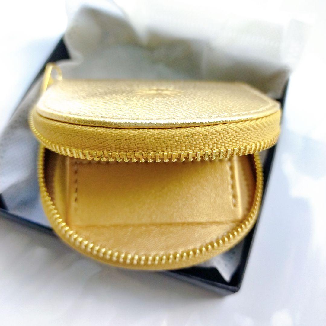 新品】皇居限定 菊の御紋 馬蹄型 コインケース 財布 小銭入れ 牛革
