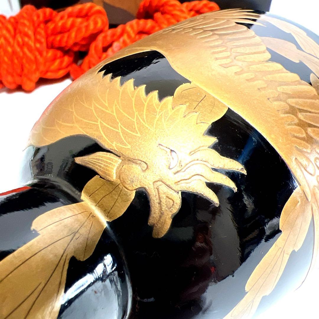 蔵出し・希少】鼓 蒔絵 小鼓 胴 和楽器 漆塗り 伝統芸能 能 歌舞伎 鳳凰