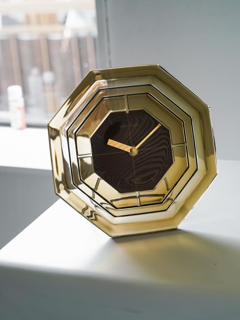 90's SASAKI \"SUNFORM\"CLOCK ガラス 時計 モダン