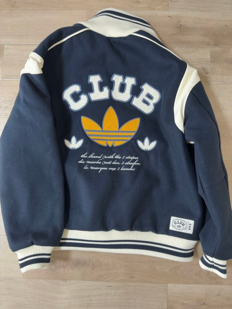 美品　adidasoriginals アウター　スタジャン　紺色　Lサイズ adidas（アディダス） コート ジャケット メンズ : ZOZOTOWN Yahoo!店