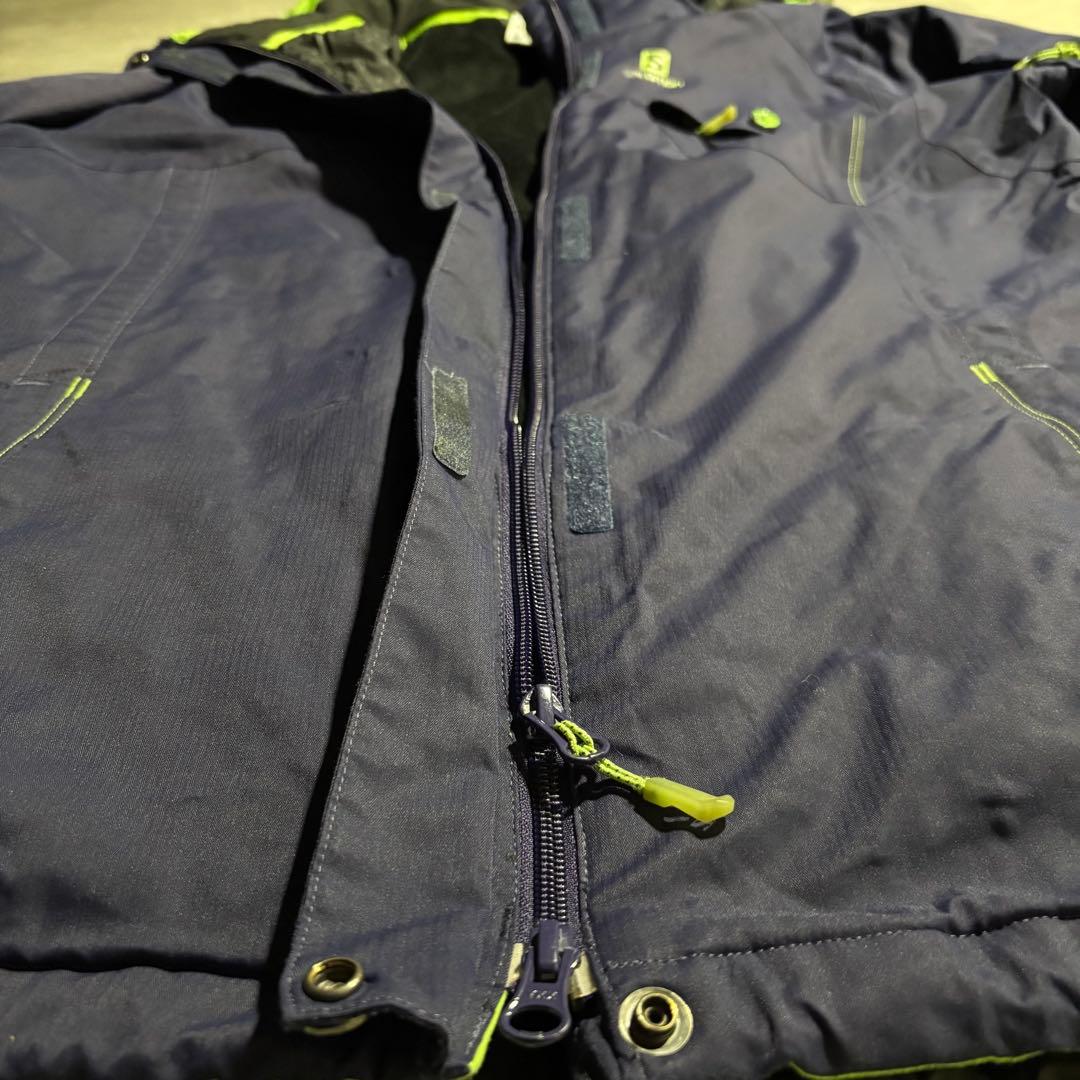 完品 00s SALOMON サロモン マウンテンパーカー パフジャケット 紺色