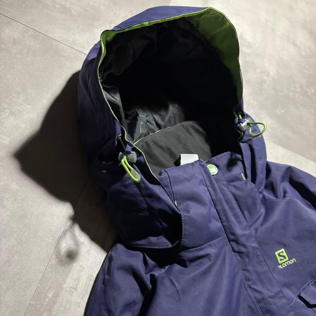 完品 00s SALOMON サロモン マウンテンパーカー パフジャケット 紺色