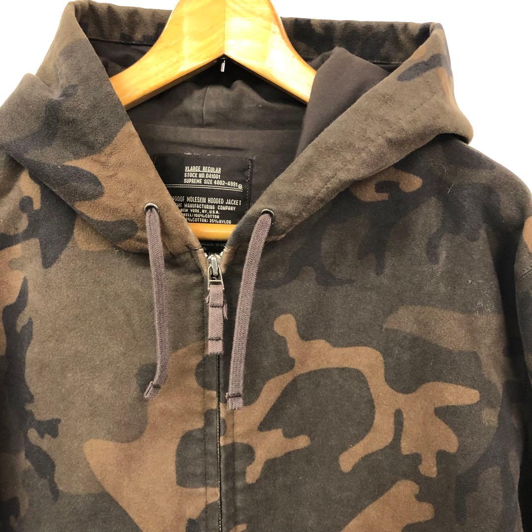 supreme moleskin hooded jacket XL camo - メルカリ