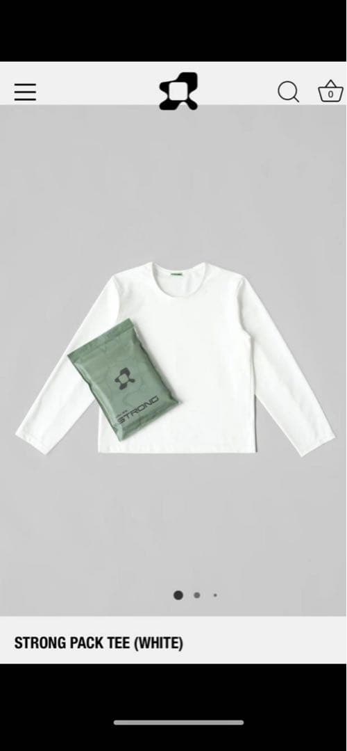 STRONG PACK TEE (WHITE) Mサイズ