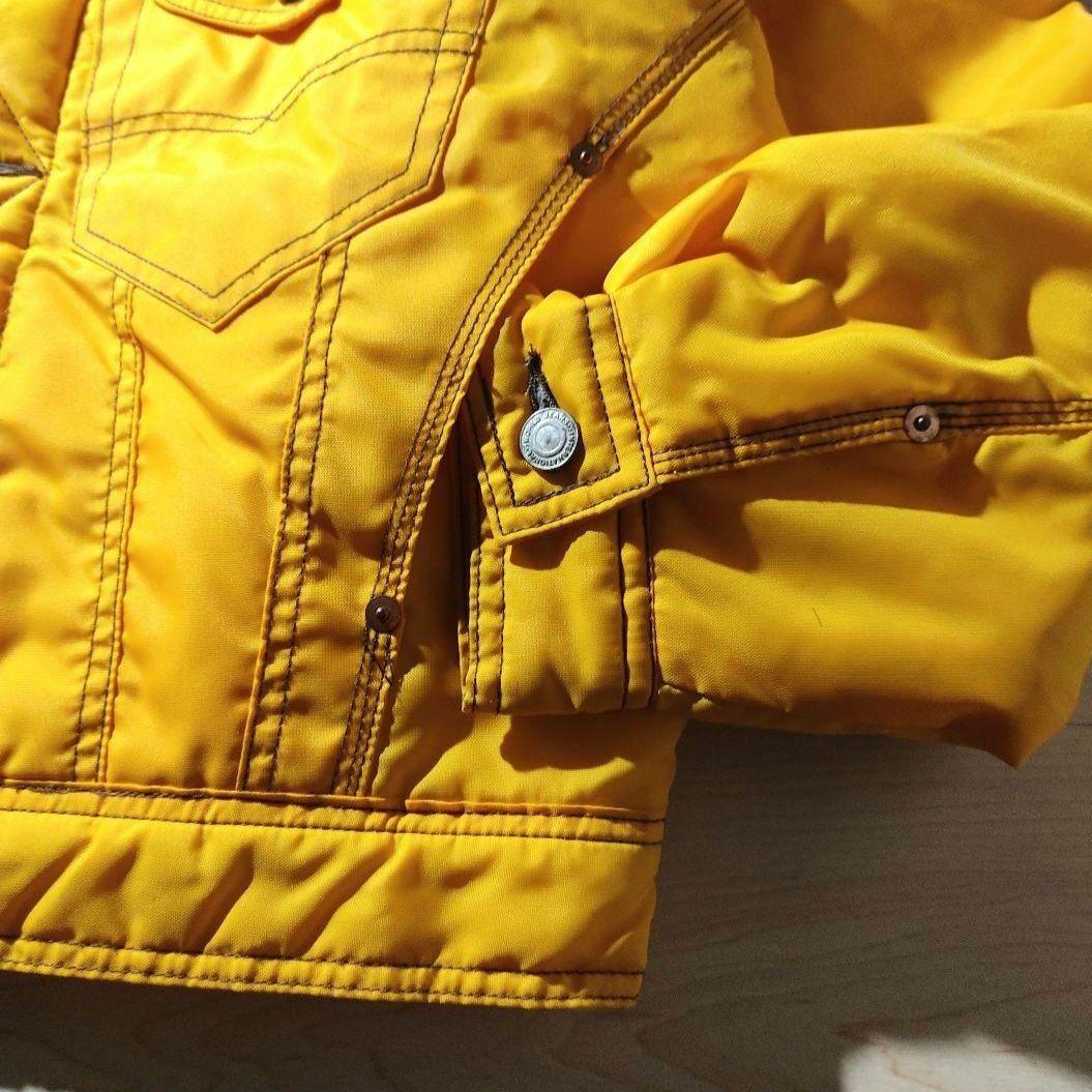 希少レア】00s ナイロン トラッカージャケット キルティング 黄色
