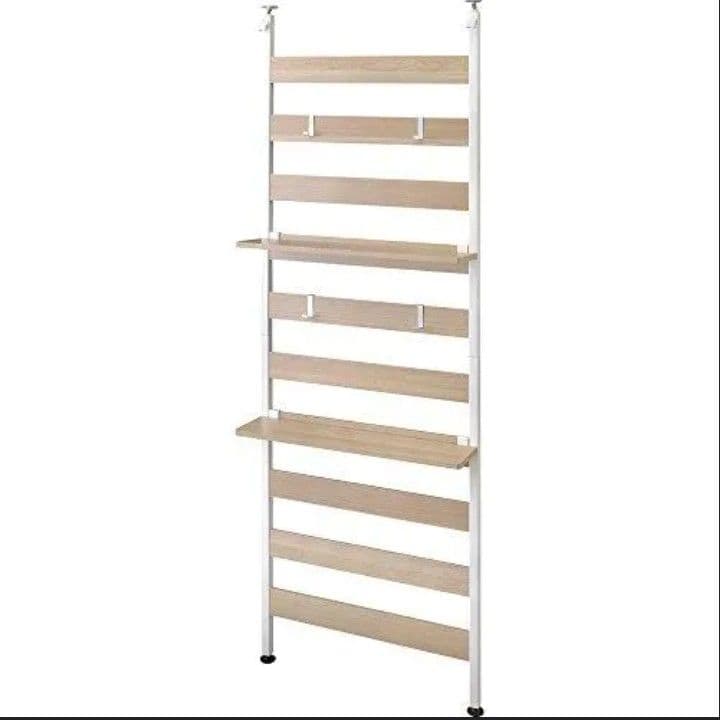 【新品】アイリスオーヤマ ウッドウォールラック 棚付き ホワイト WLR-T66 ウッドウォールラック 幅68cm 棚付き WLR-T66 ホワイト K251451