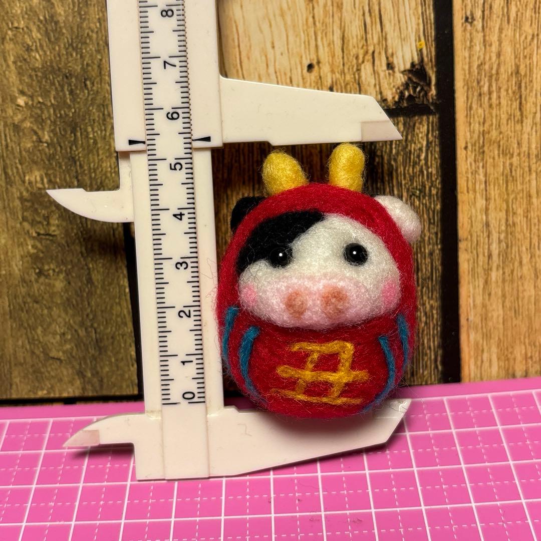 干支だるま☆十二支セット【羊毛フェルト・アクレーヌ】縁起物/干支赤