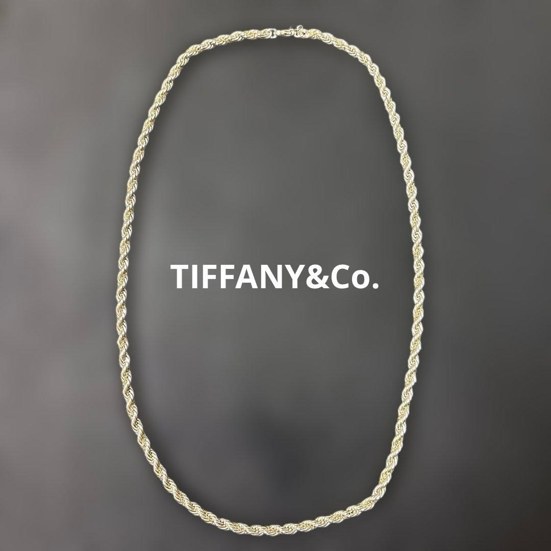 価格高騰中❗️ tiffany コンビ ツイストロープチェーン ビンテージ K18 楽天市場】美品 ティファニー TIFFANY＆CO コンビ ツイスト ネックレス