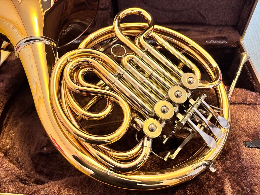 美品】ヤマハ ホルン YHR-567GDB フルダブル ホルン ゴールドブラス