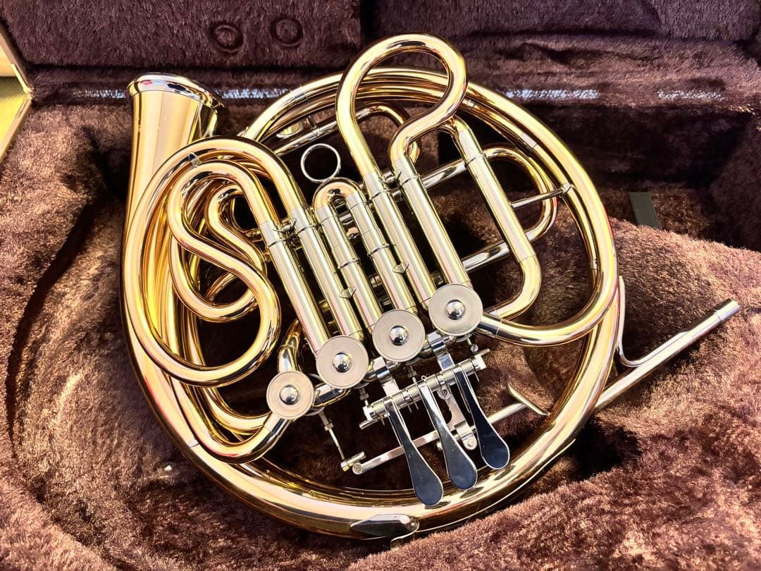 美品】ヤマハ ホルン YHR-567GDB フルダブル ホルン ゴールドブラス