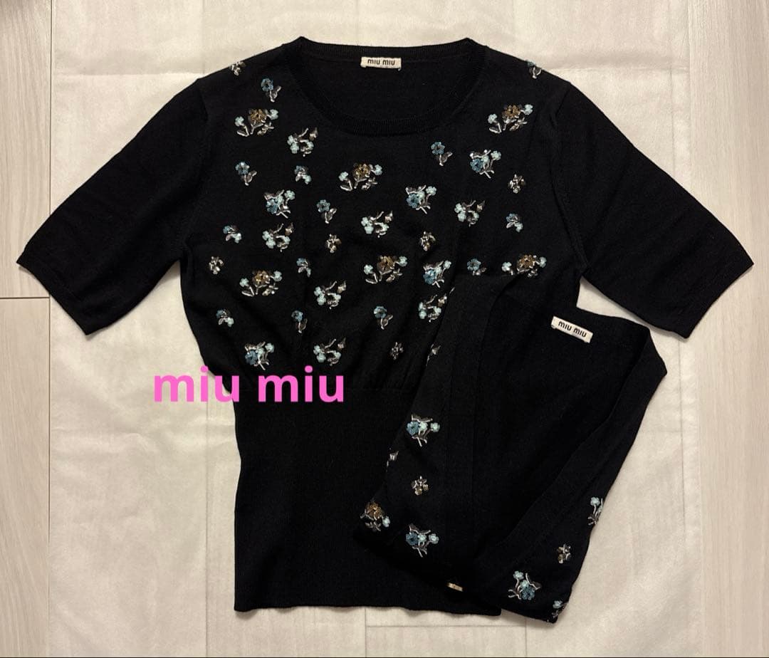 miu miu アンサンブルニット 中古・古着通販】MIU MIU (ミュウミュウ) アンサンブルニット