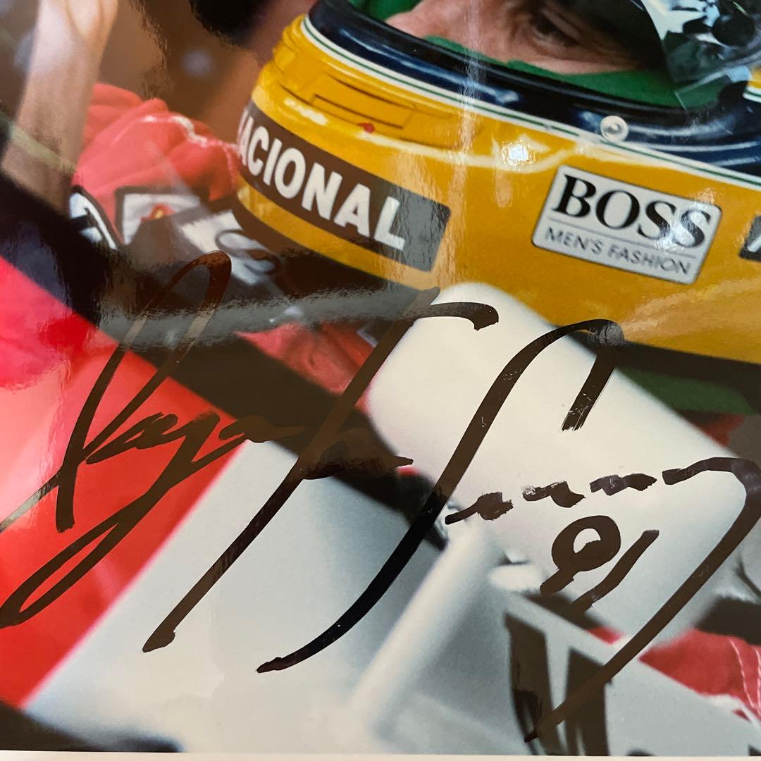 アイルトン・セナ 直筆サイン入りF1写真 - メルカリ