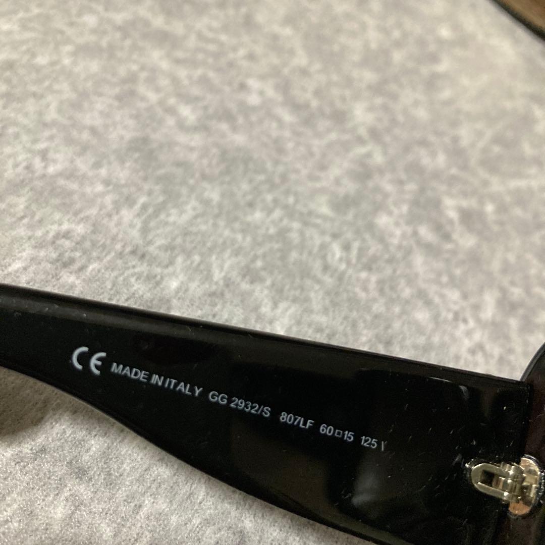 GUCCI ブラック キャットアイ サングラス - メルカリ