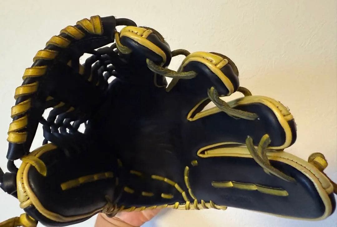 定価8万強】ミズノプロ 西川モデルオーダーグラブ 軟式 シャンパンイエロー