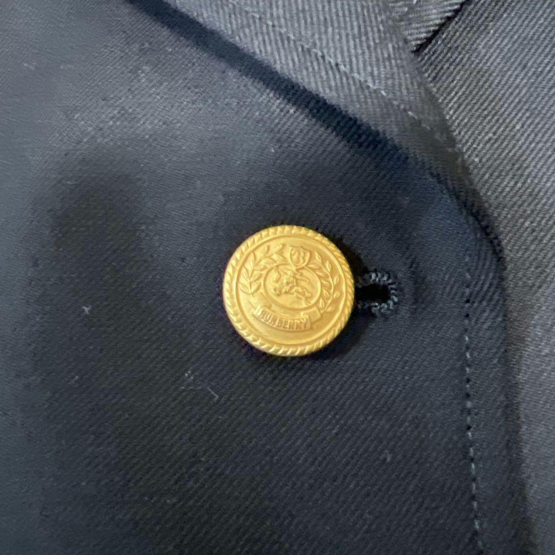 《美品》バーバリーロンドン 紺ブレ 金ボタン エンブレム ホースロゴ ジャケット