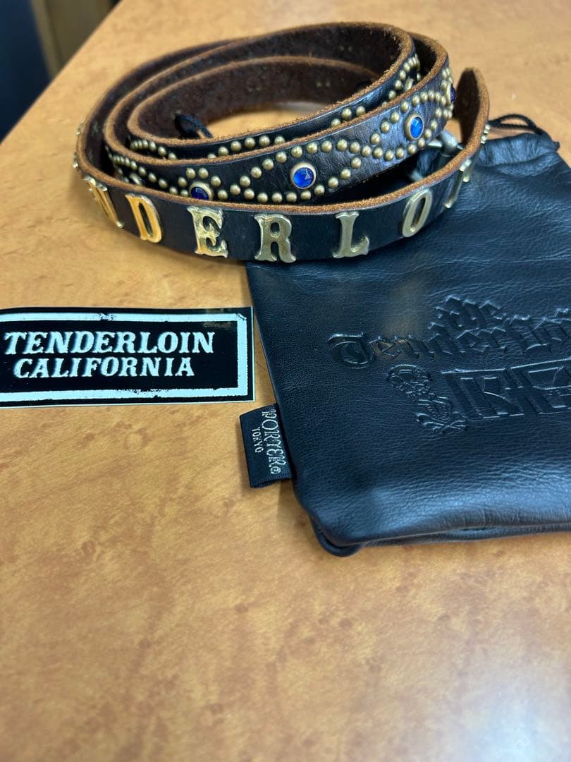 TENDERLOIN スタッズ レザーベルト ポーター htc 木村拓哉さん着用