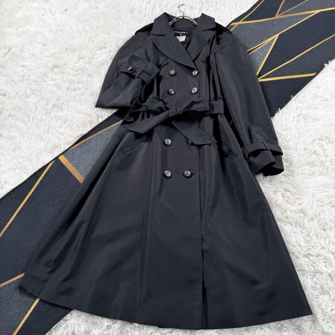 ラガーフェルド期 CHANEL トレンチコート CCグリフィンボタン VV029