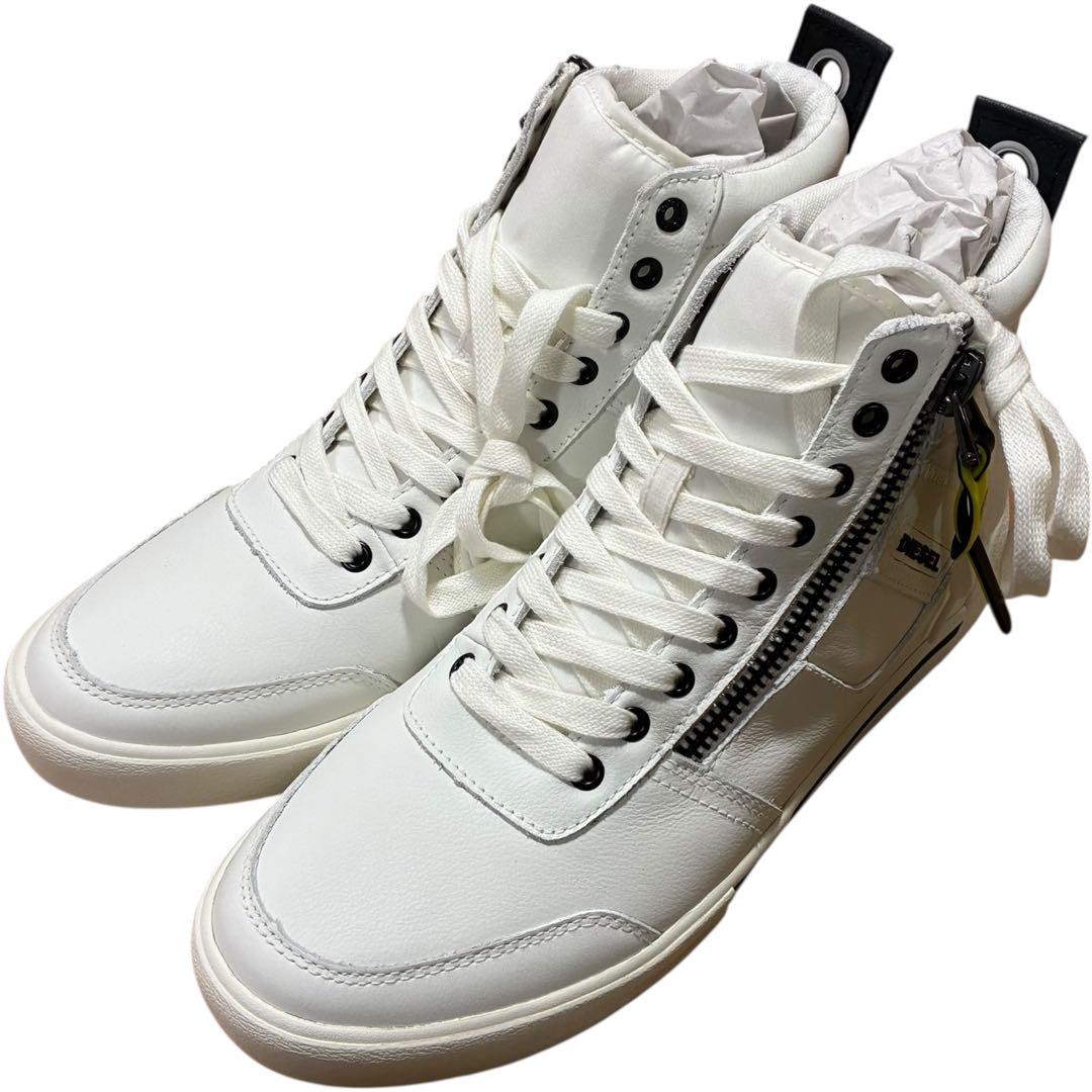 DIESEL S-DVELOWS ホワイト ハイカット スニーカー us8.5 - メルカリ