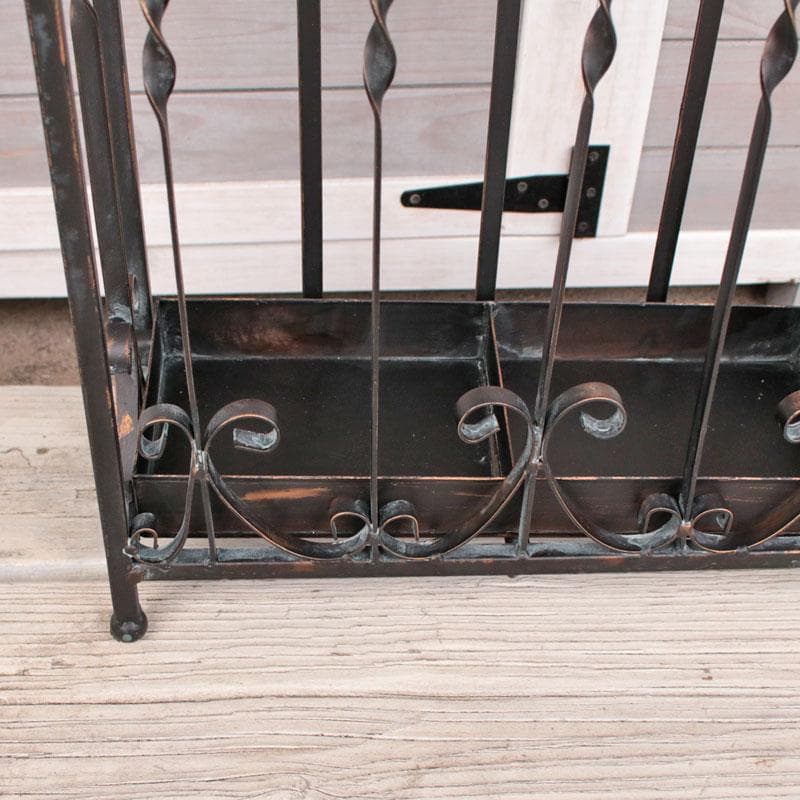 アイアン傘立て 鉄製 34.5cm ロートアイアンシャビーシック 128-061