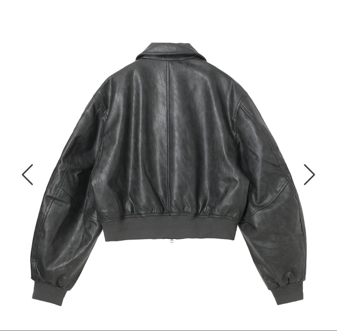 NKNIT synthetic leather jacket Black 0