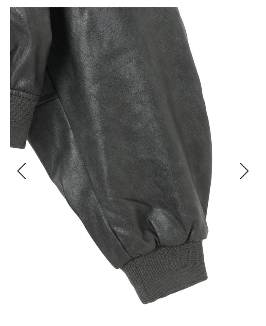 NKNIT synthetic leather jacket Black 0