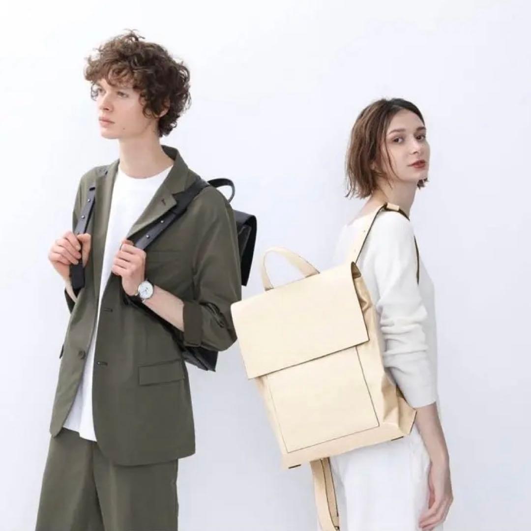 美品】ノーマンデー 2WAY Flap Bag レザースクエアリュック - メルカリ