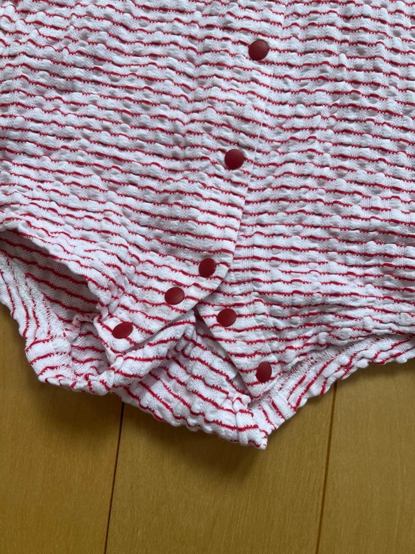 familiar 】ストライプロンパース 60 - メルカリ