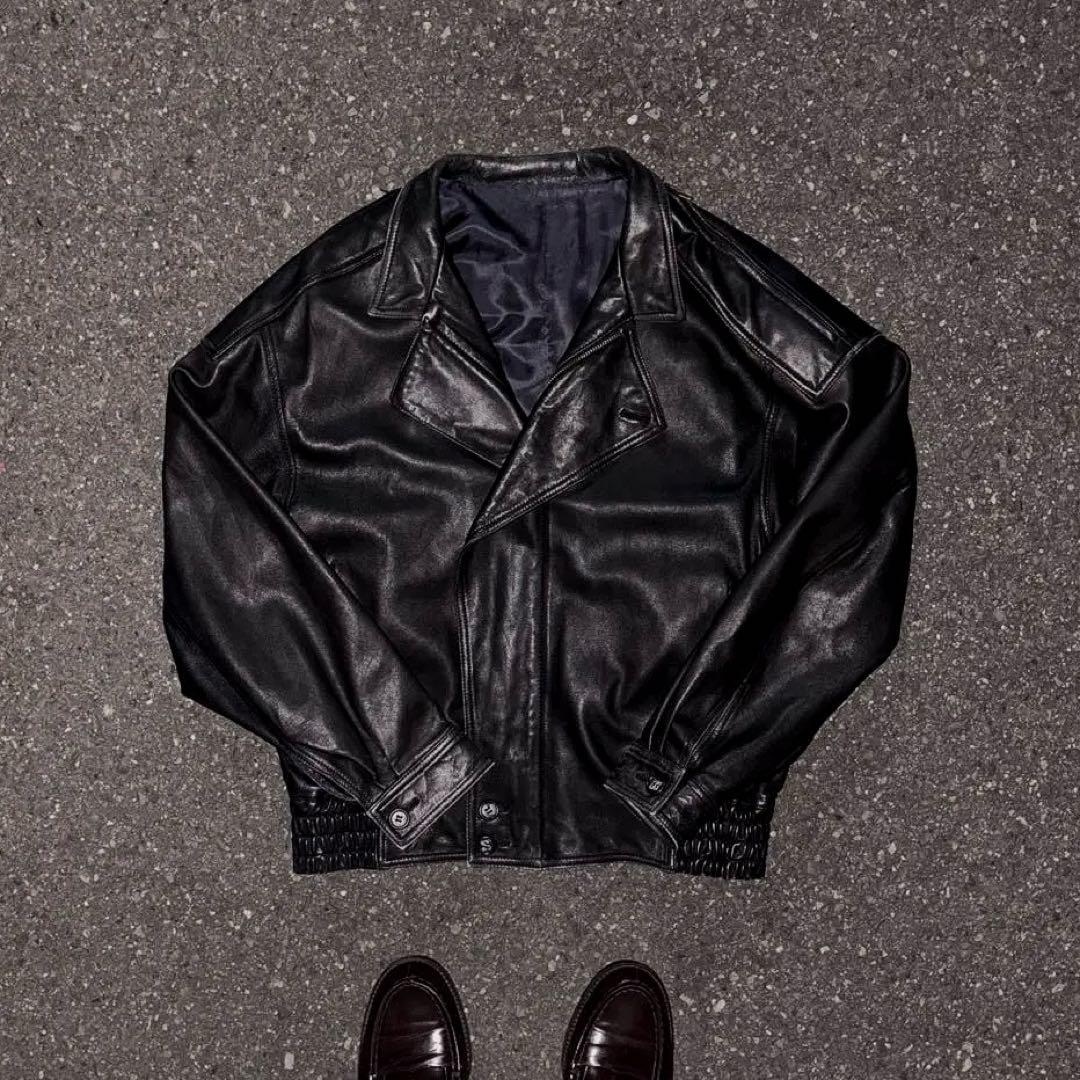 leather jacket 本革 archive 90s LEATHER JACKET PLYMOUTH / DN-0301B3 90sのDUFFERのアーカイブを