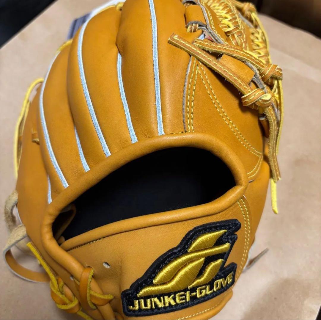 JUNKEI-GLOVE 軟式グローブ オレンジ JUNKEI-GLOVE（ジュンケイグラブ） 専用グラブ袋付き アラミドシリーズ