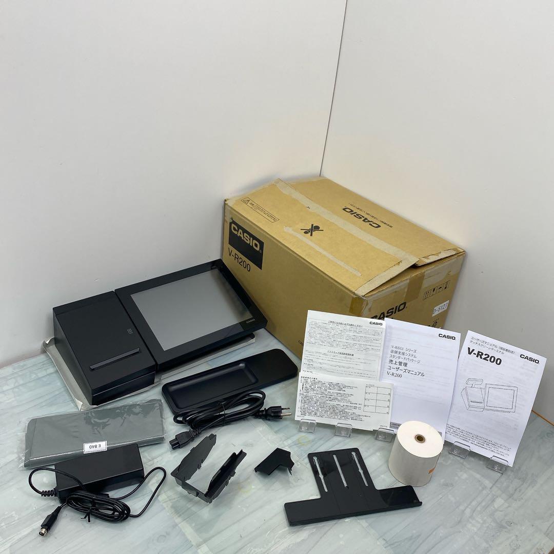 C(7331) カシオ タッチスクリーンターミナル V-R200-BD-J レジ レジスター V-R200 ブラック CASIO｜カシオ 通販 | ビックカメラ.com