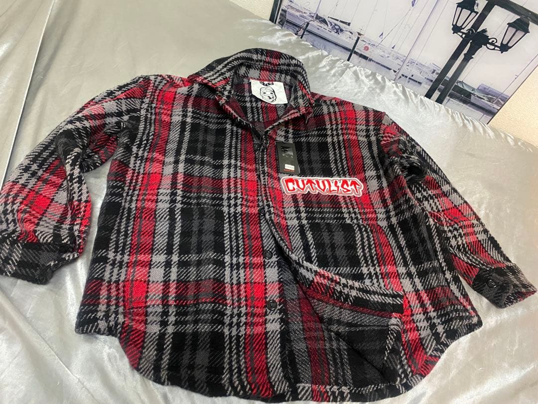 定価77000円[新品]カタリスト チェックシャツ￼ ￼2201100201 CVTVLIST (カタリスト) グラフィックプリント オーバーサイズ チェック