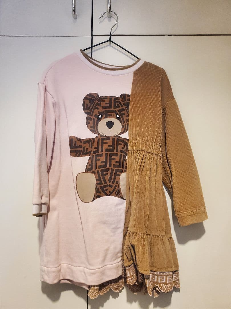 Fendi Kids ワンピース 4A クマプリント 8yrs | FENDI モノグラムワンピース – Kalos Dress Rental
