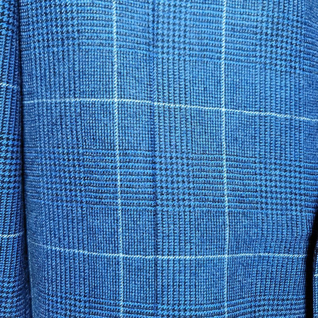 ビームスF ダブルジャケット ブルー グレンチェック サイズ48 - メルカリ