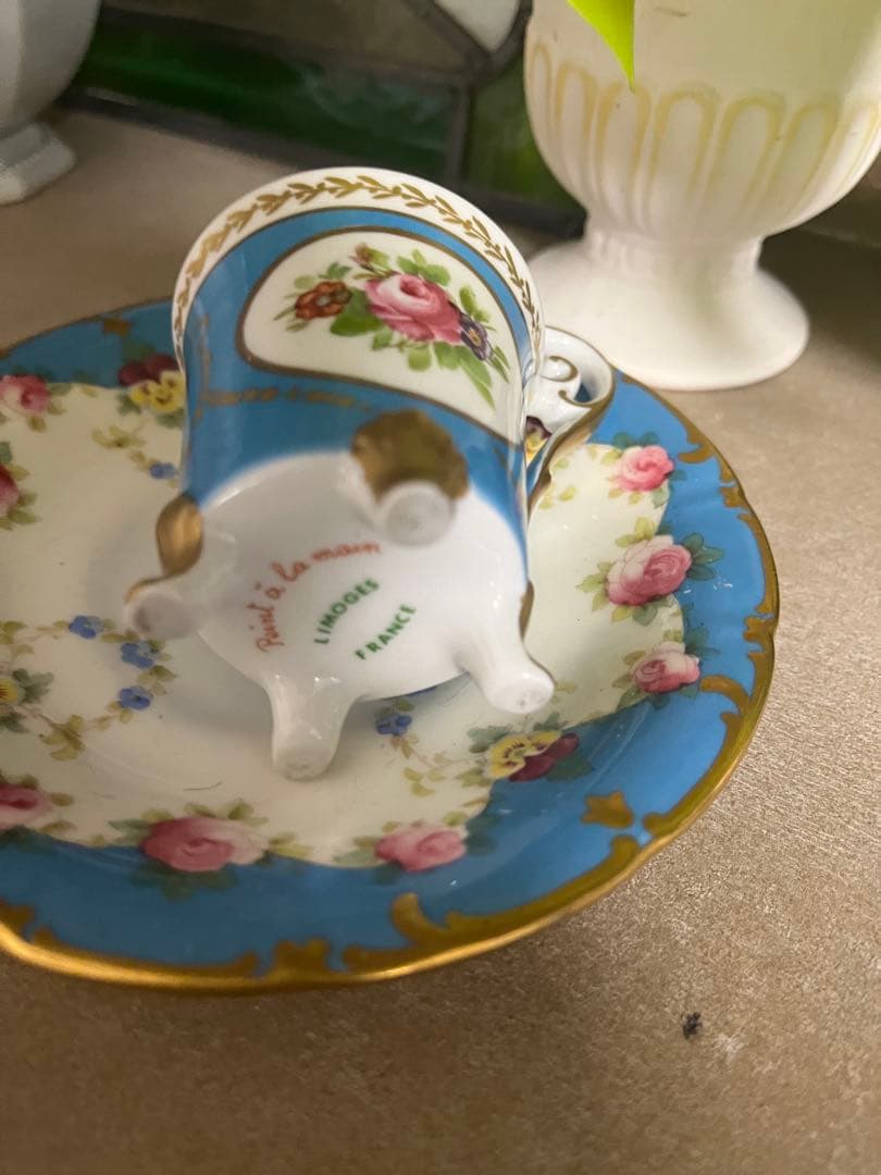 レア❣️フランス アンティーク リモージュ カップ&ソーサー 19世紀