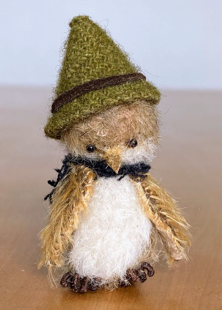 moriのえほん様 ふくろうとキノコのセット ミニチュア ぬいぐるみ