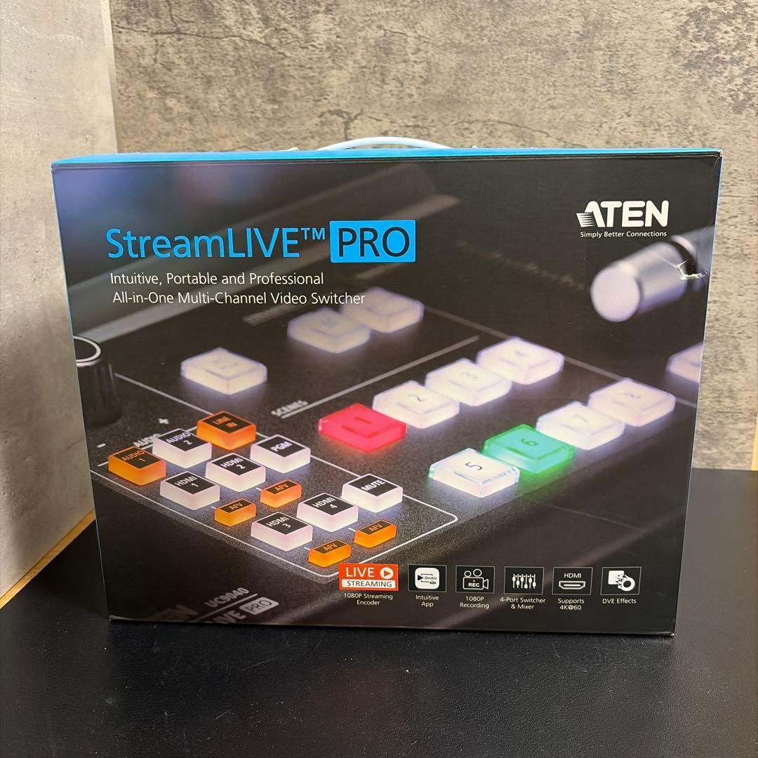 ATEN ストリームライブ AVミキサー StreamLIVE™ HD ポータブルライブストリーミングAVミキサー
