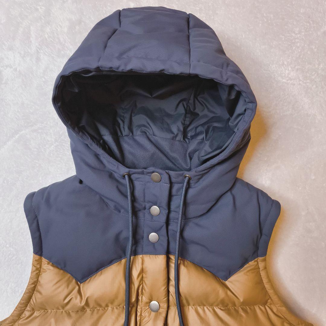 パタゴニア レディース ビビー・フーデッド・ダウンベスト M ネイビー