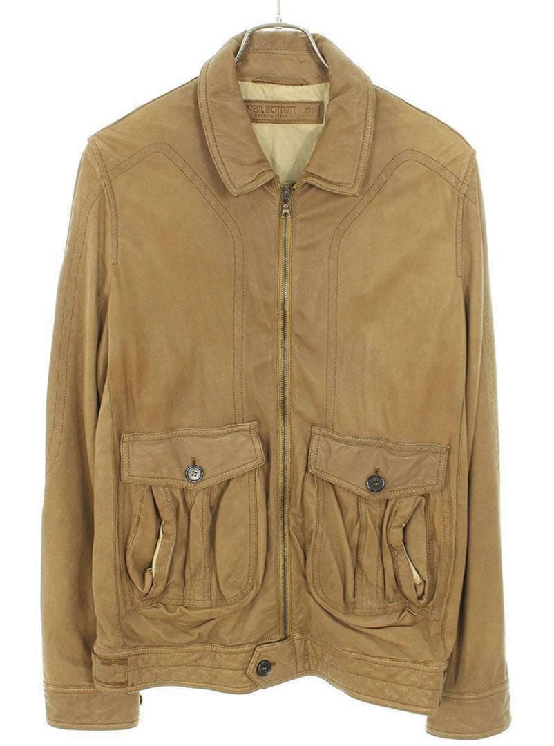 【定期25万円】 希少 ニールバレット レザージャケット コレクションモデル 中古・古着通販】NEIL BARRETT (ニールバレット) レザージャケット