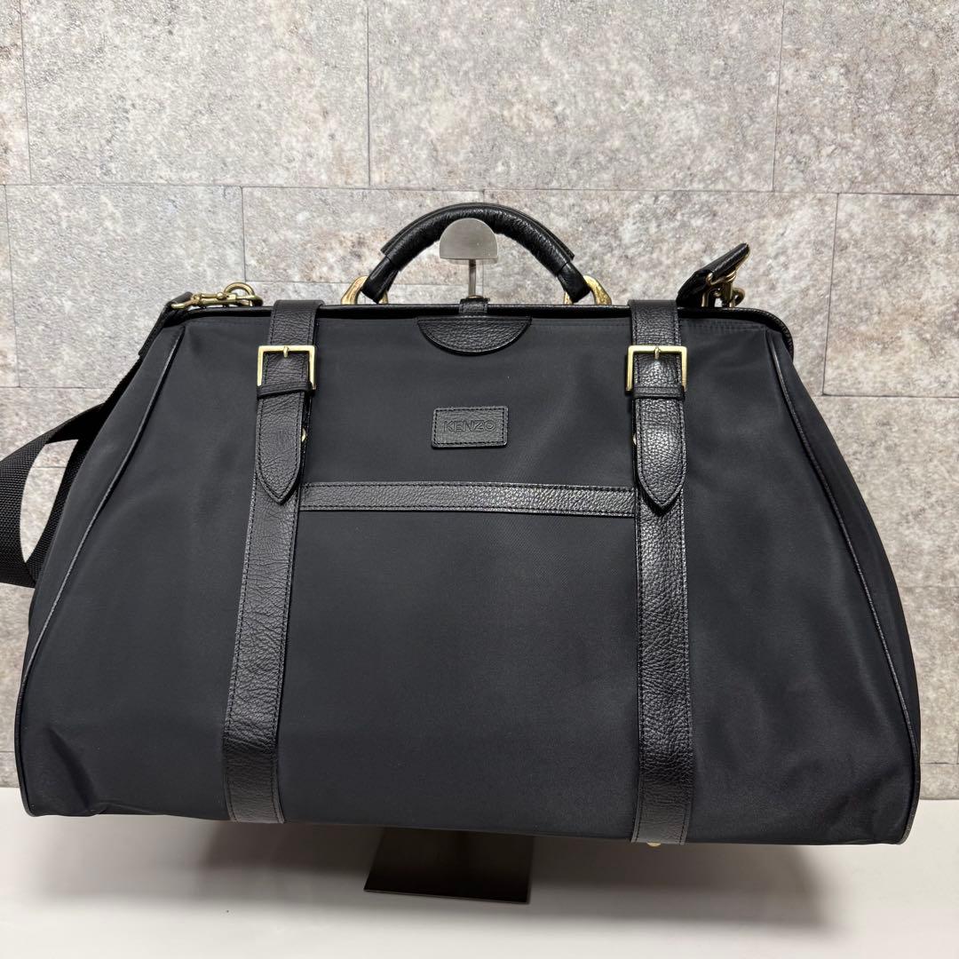 大容量】 KENZO ケンゾー ボストンバッグ ナイロン 黒 トラベルバッグ