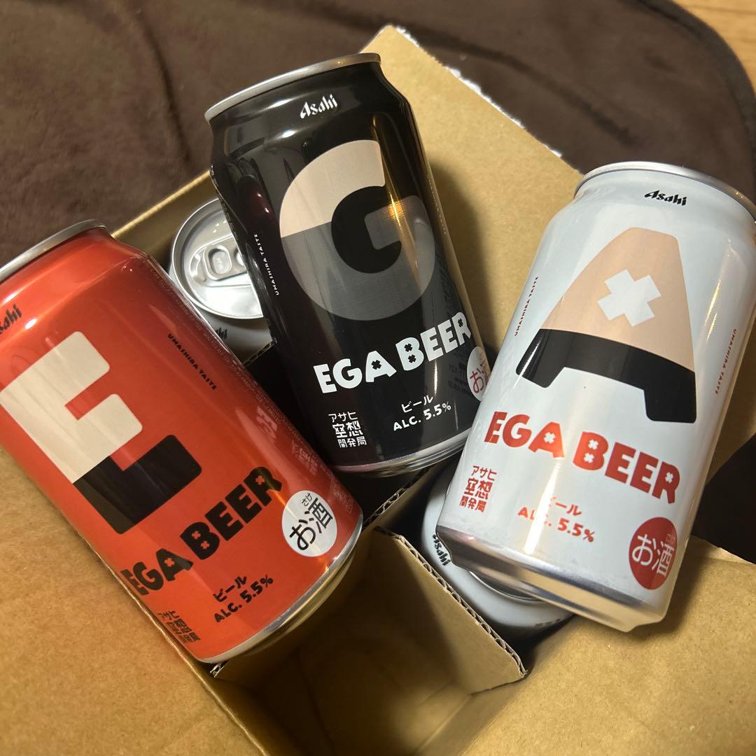 o*2様 Asahi EGA BEER 350ml 6缶入（ランダム缶） 江頭 - メルカリ