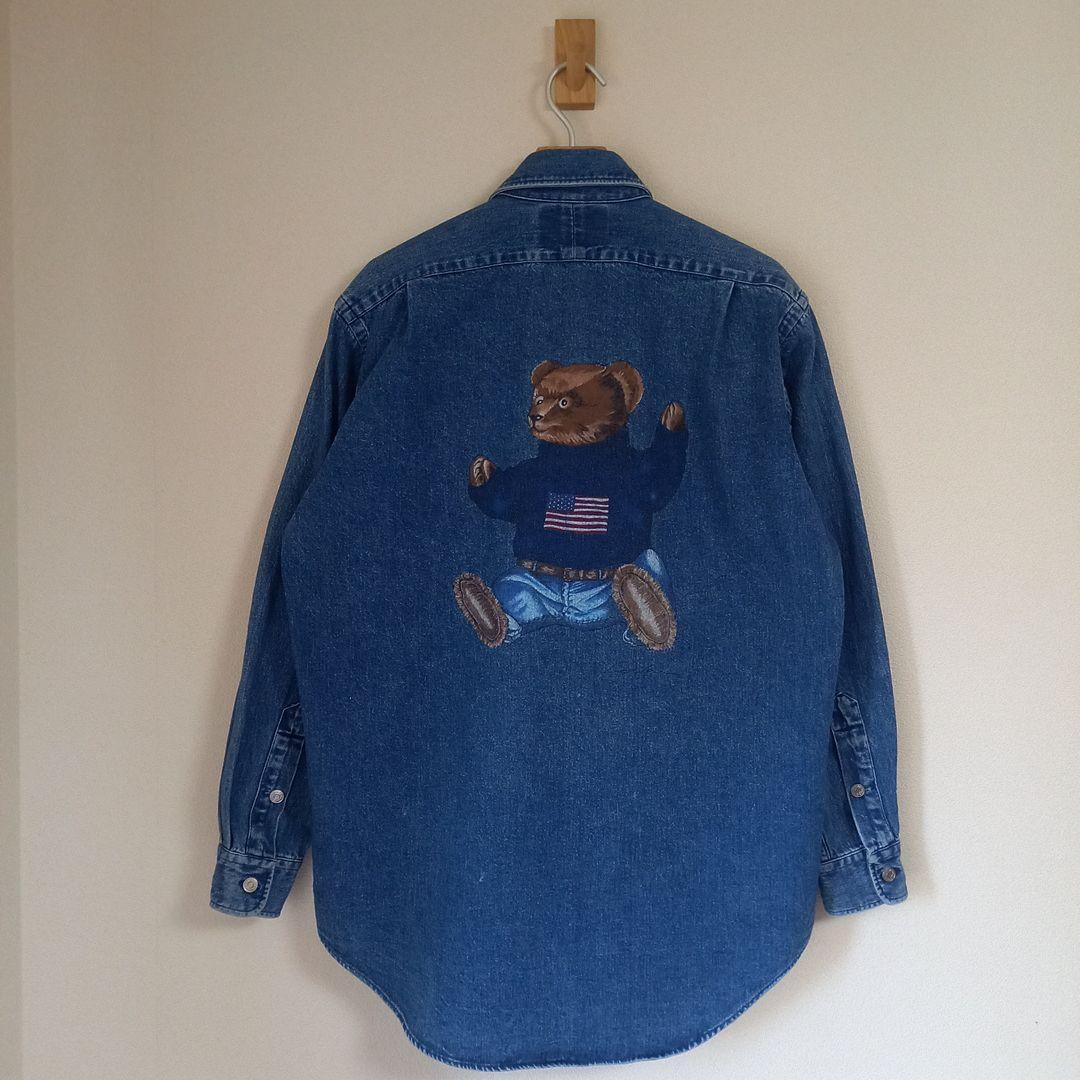 POLO COUNTRY \"S\" POLO BEAR デニムシャツ